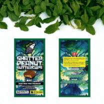 Higher Fire Extracts - Shatter Peanut Butter Chocolate Cups - Mint 2500mg THC