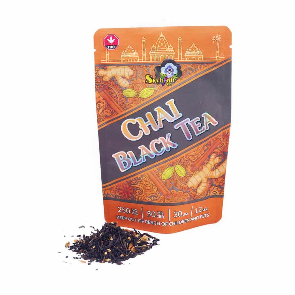 Sky High Tea - Chai Black Tea - 250mg THC + 50mg CBD