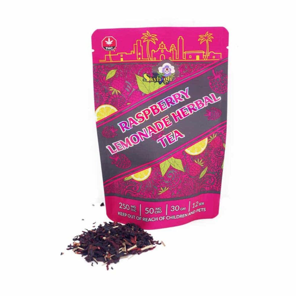 Sky High Tea - Raspberry Lemonade Herbal Tea - 250mg THC + 50mg CBD