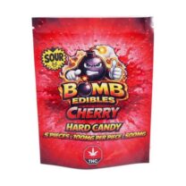 Buy Bomb Edibles - 500mg THC Sour Hard Candy - Cherry at Kush Station Online Shop
