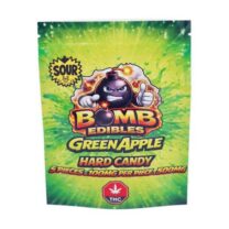 Buy Bomb Edibles - 500mg THC Sour Hard Candy - Green Apple at Kush Station Online Shop