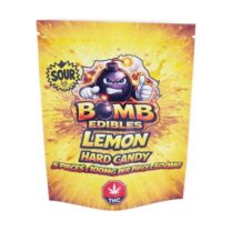 Buy Bomb Edibles - 500mg THC Sour Hard Candy - Lemon at Kush Station Online Shop