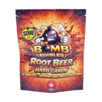 Buy Bomb Edibles - 500mg THC Sour Hard Candy - Root Beer at Kush Station Online Shop