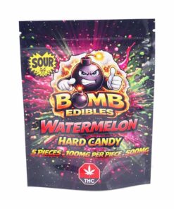 Bomb Edibles - 500mg THC Sour Hard Candy - Watermelon