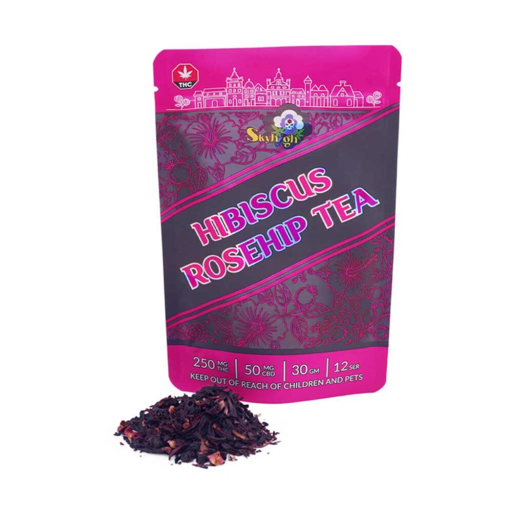 Sky High Tea - Hibiscus Rosehip Tea - 250mg THC + 50mg CBD