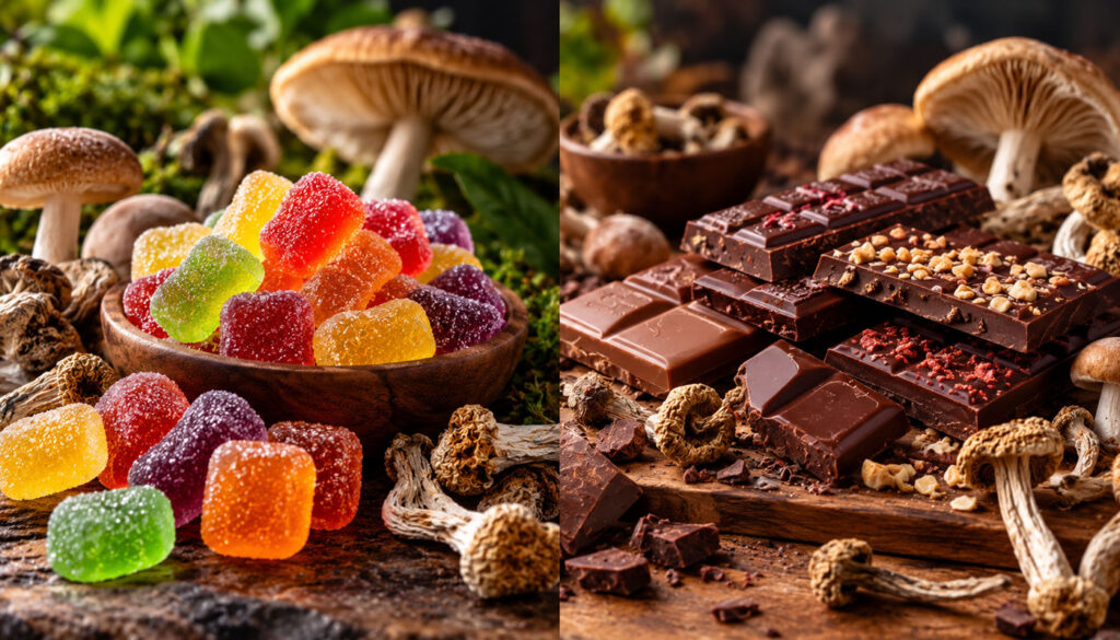 Mushroom Gummies vs Mushroom Chocolates What's the Difference