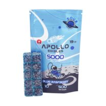 Buy Apollo Edibles – Sour Blue Raspberry Cubes 5000mg THC at Kush Station Online Shop