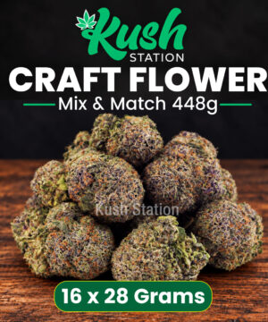 Buy Mix & Match Flower Craft 448G (16 x 28G Grams) at Kush Station Online Store