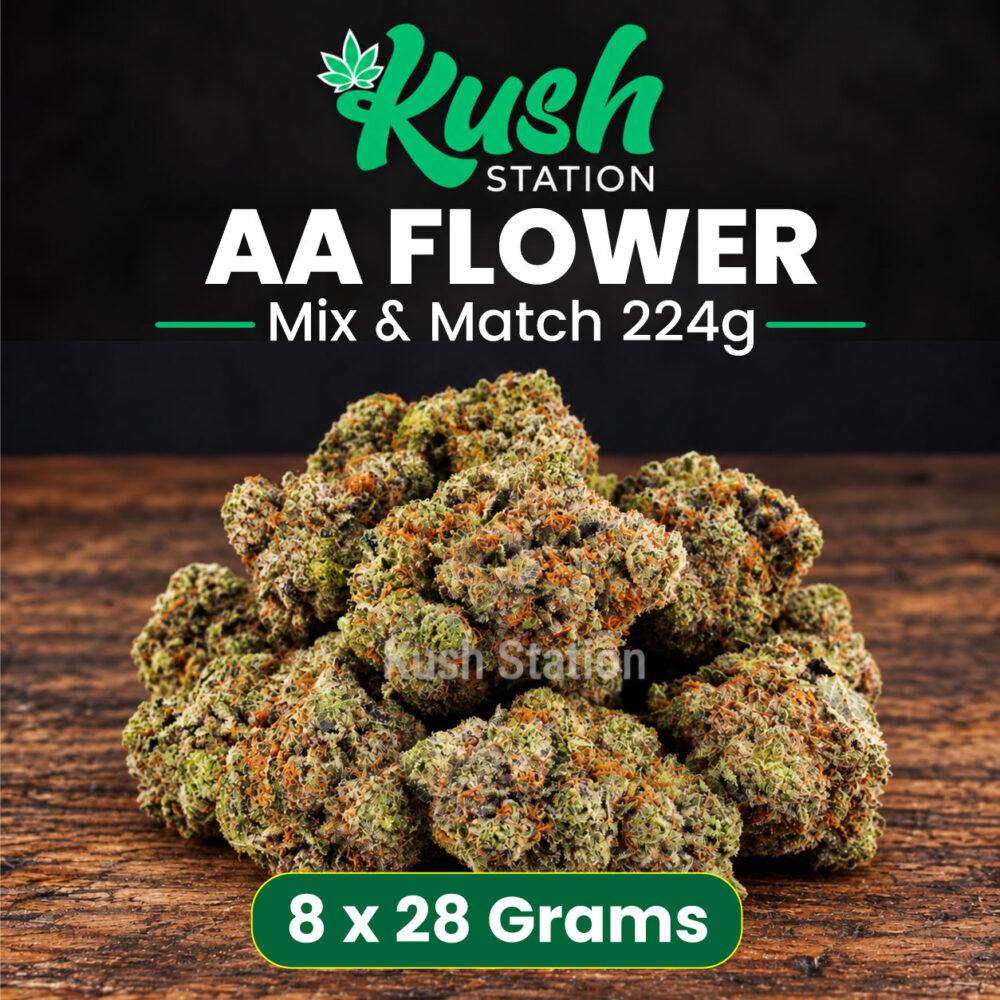 Buy Mix & Match Flower AA 224G (8 x 28G Grams) at Kush Station Online Store