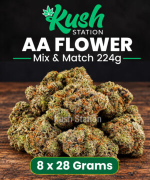 Buy Mix & Match Flower AA 224G (8 x 28G Grams) at Kush Station Online Store