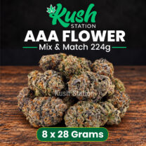 Buy Mix & Match Flower AAA 224G (8 x 28G Grams) at Kush Station Online Store
