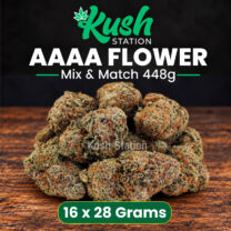 Buy Mix & Match Flower AAAA 448G (16 x 28 Grams) at Kush Station Online Store