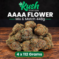 Buy Mix & Match Flower AAAA 448G (4 x 112 Grams) at Kush Station Online Store