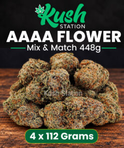 Buy Mix & Match Flower AAAA 448G (4 x 112 Grams) at Kush Station Online Store