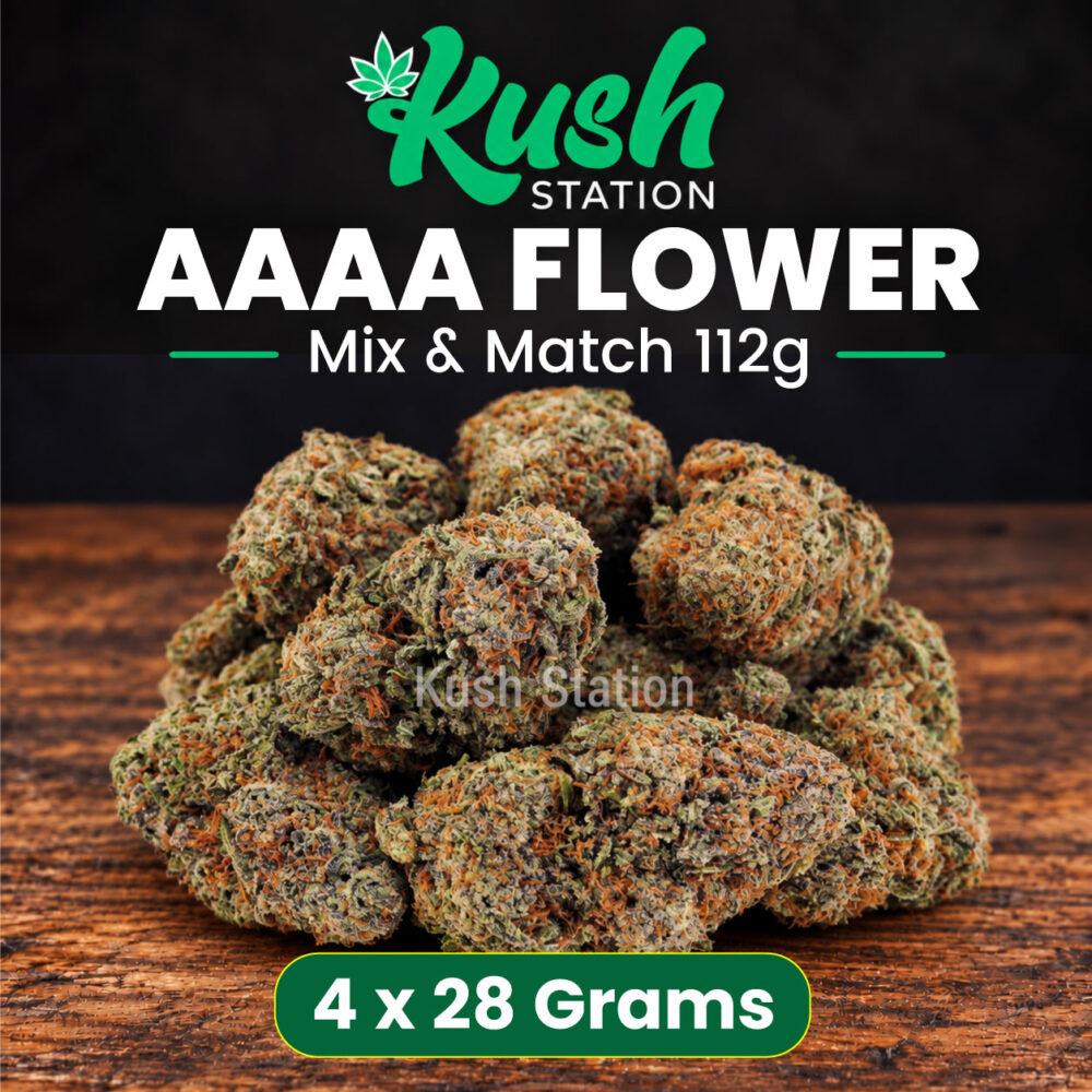 Buy Mix & Match Flower AAAA 112G (4 x 28 Grams) at Kush Station Online Store