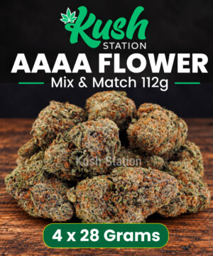 Buy Mix & Match Flower AAAA 112G (4 x 28 Grams) at Kush Station Online Store