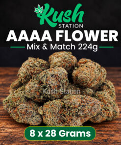 Buy Mix & Match Flower AAAA 224G (8 x 28 Grams) at Kush Station Online Store