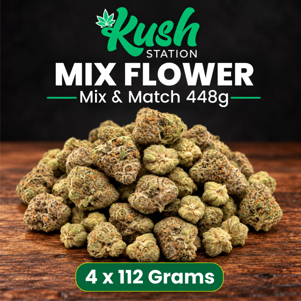 Buy Mix & Match Flower 448G (4 x 112 Gram) at Kush Station Online Store
