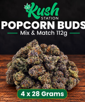 Buy Mix & Match Flower Popcorn 112G (4 x 28 Grams) at Kush Station Online Store